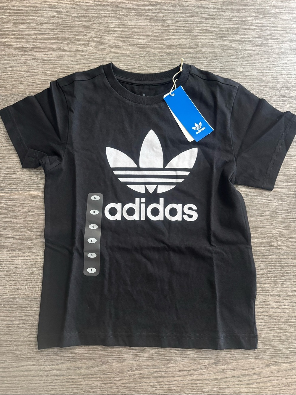 Adidas Originals Trefoil Kids T-Shirt Black Size S Cotton
